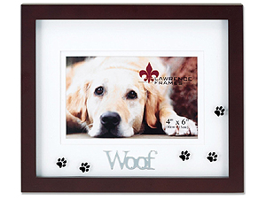 Product Image of Lawrence Walnut Shadow Box Dog Photo Frame For 4x6 