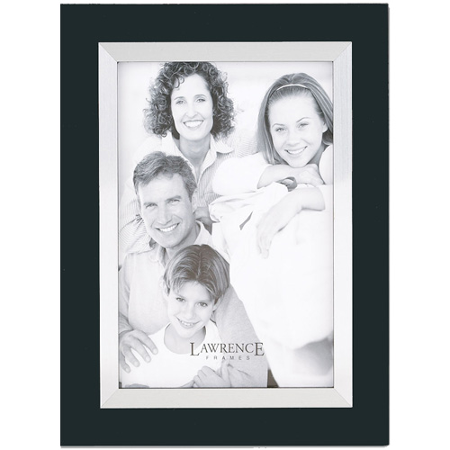 Lawrence 11x14 Wood & Silver Metal Picture Frame Black KHP Photo