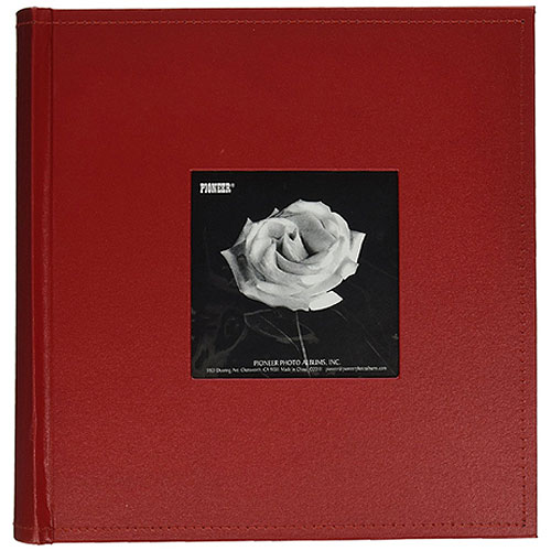 Pioneer DA200SF 4x6 Sewn Leatherette Frame Album Red 4X6 USA18 Photo
