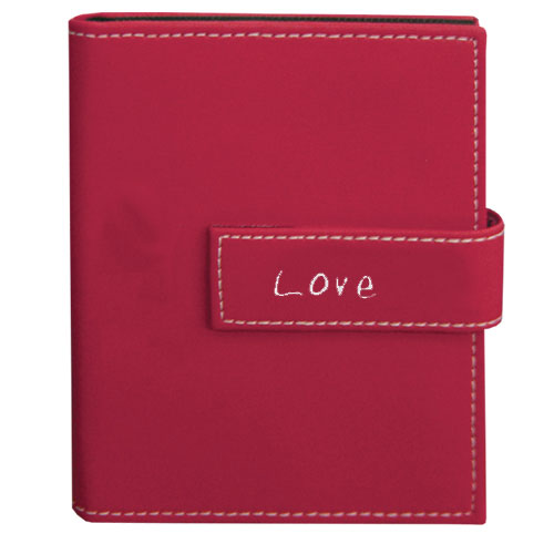 Pioneer EXP46 4x6 36Pocket Photo Expressions Sewn Mini Album Love Red