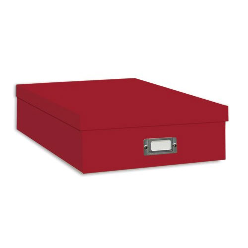 Pioneer Scrapbooking Storage Box Solid Colors Bright Red Tay Photo