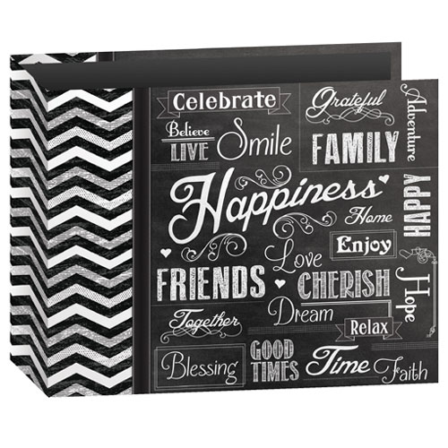 Pioneer T12CHLK 12X12 3 Ring Binder Scrapbook Happiness Design