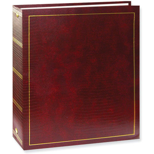 Pioneer LM100 3Ring Photo Album Burgundy 4X6 USA18 Photo Album
