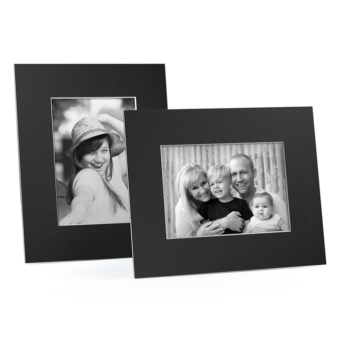 Beveled Cardboard Easel Picture Frame Black For 4x6 (25 Pack