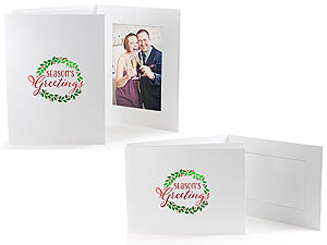 Product Image of Season's Greetings Wreath Photo Folders For 4x6 (25 Pack)