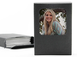 Wallet Print Photo Boxes w/Preview Window (25 Pack)