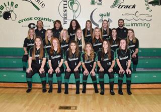 2017 Girls varsity softball team photo