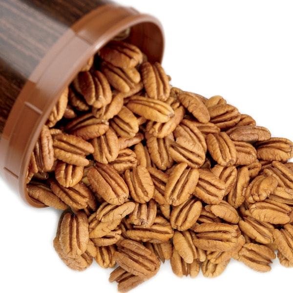 Mammoth Natural Pecan Halves in a Tub, Blue Ribbon Good Priester's Pecans