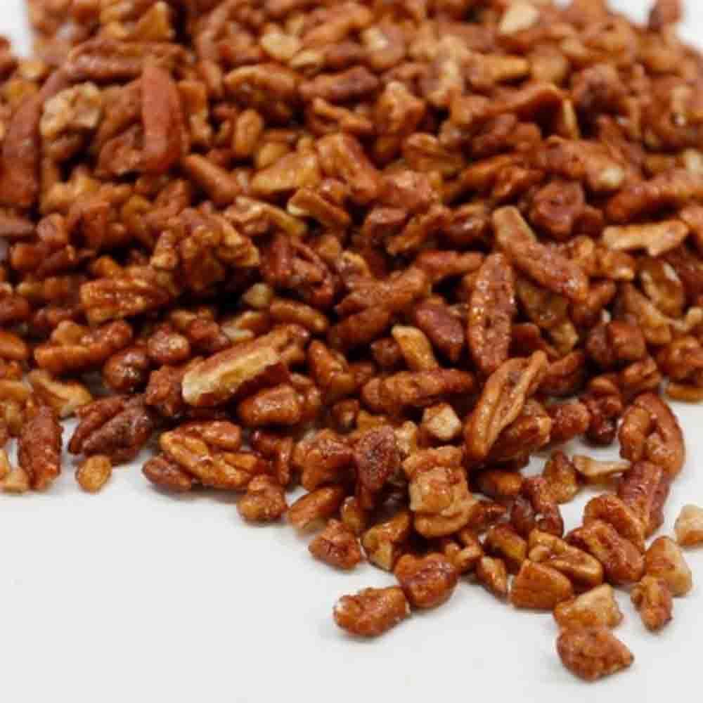 Honey Glazed Medium Pecan Pieces Bag, Flavored Pecans Priester's Pecans