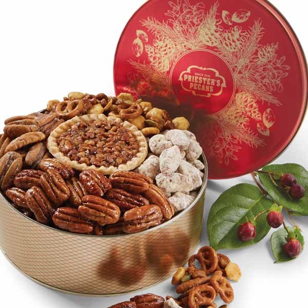 Pecan Candy Christmas Gift Tin Pecan Gifts Priester's Pecans