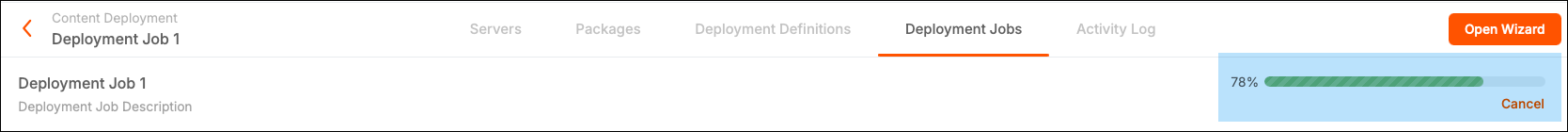 Deployment Jobs details