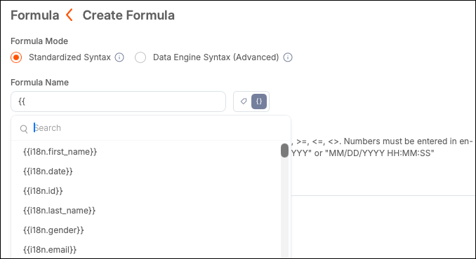 Formula Builder i18n