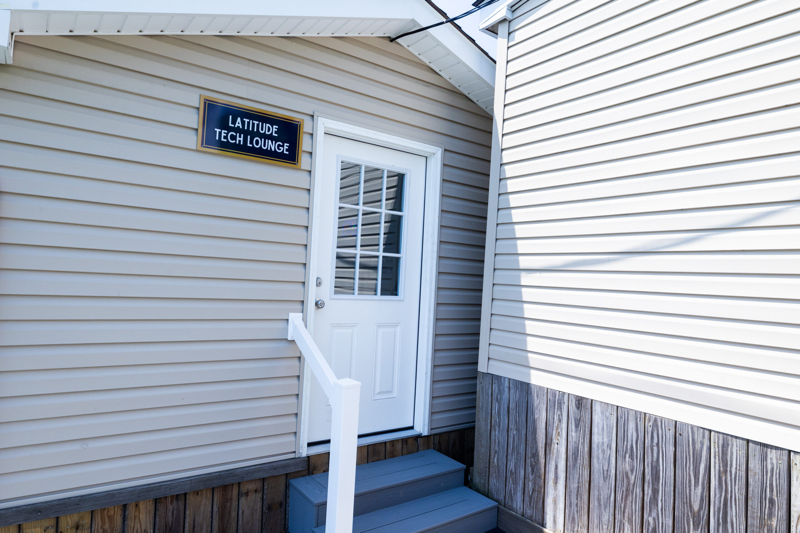 Tech lounge entrance.