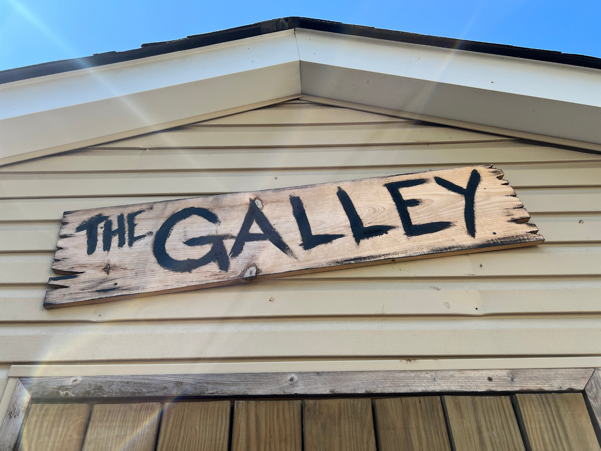 The Galley sign.