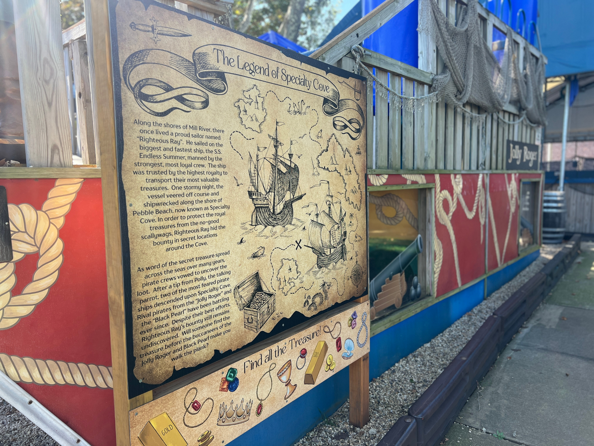 Pirate-themed playground.