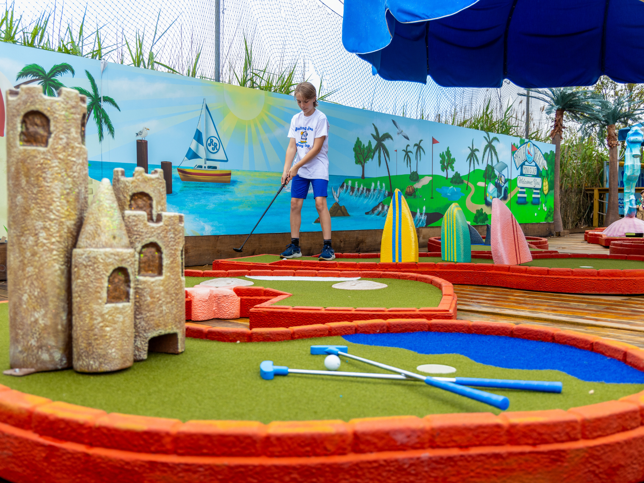 Nautically-themed, 9 hole mini golf course featuring our mascot, Myrtle the Turtle.