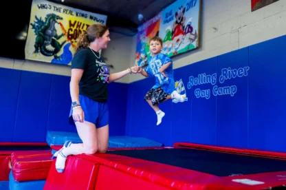 Kid Bouncing on the Trampoline
