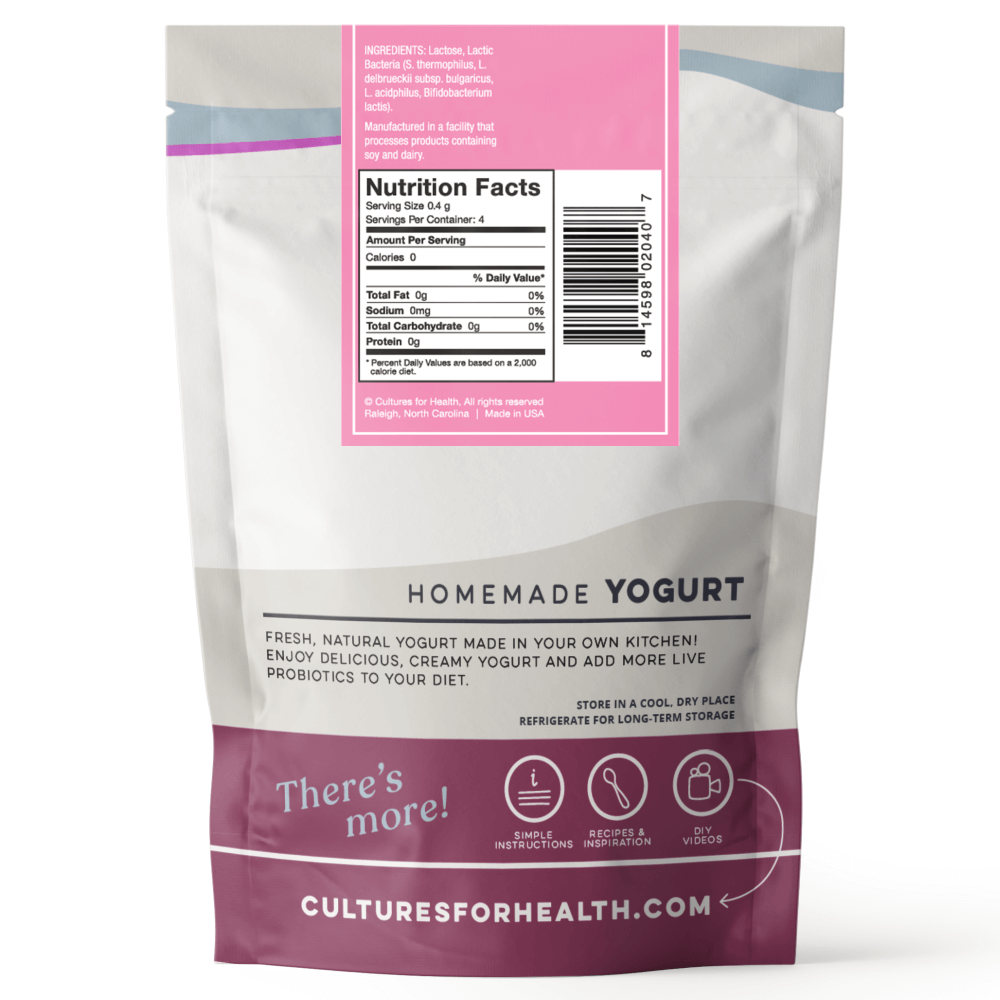 Traditional Flavor Yogurt Starter Culture Roots & Harvest