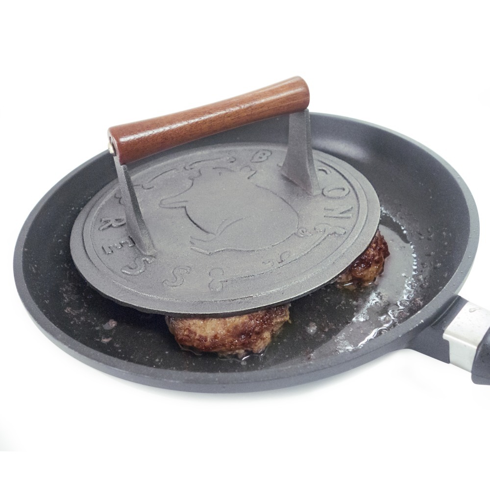 8.75 Cast Iron Bacon Press Roots & Harvest Homesteading Supplies