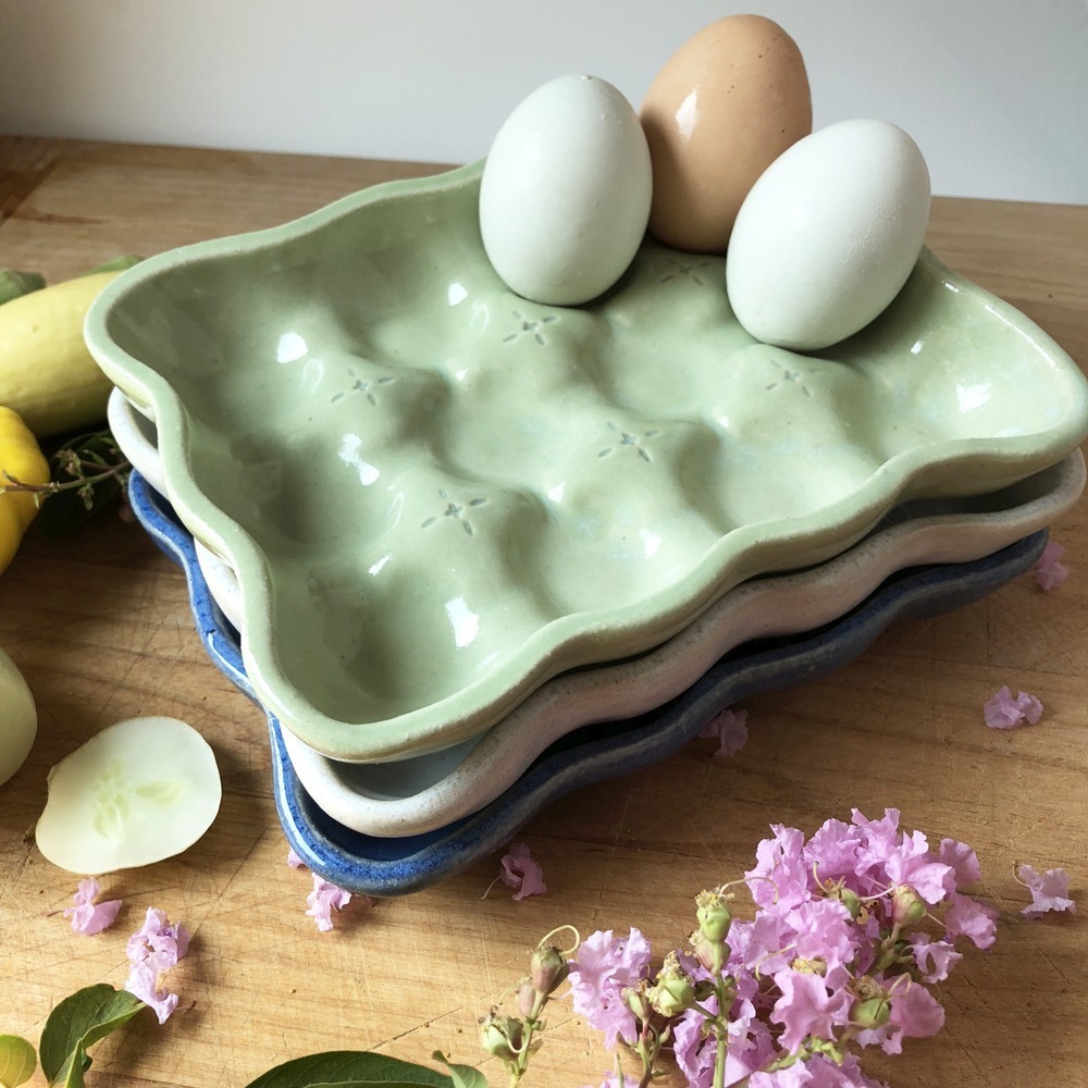 Sienna Ceramic Egg Tray Roots & Harvest Homesteading Supplies