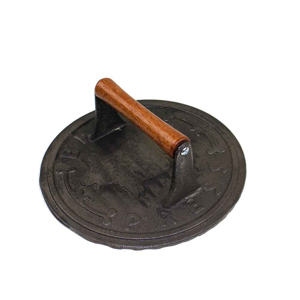 8.75 Cast Iron Bacon Press Roots & Harvest Homesteading Supplies