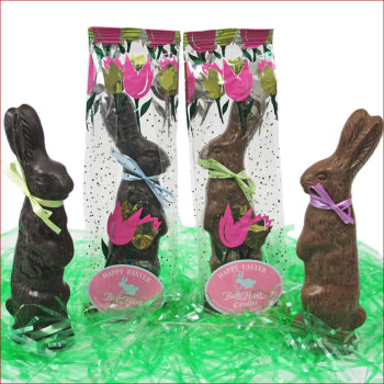 DARK Chocolate Molded Rabbits