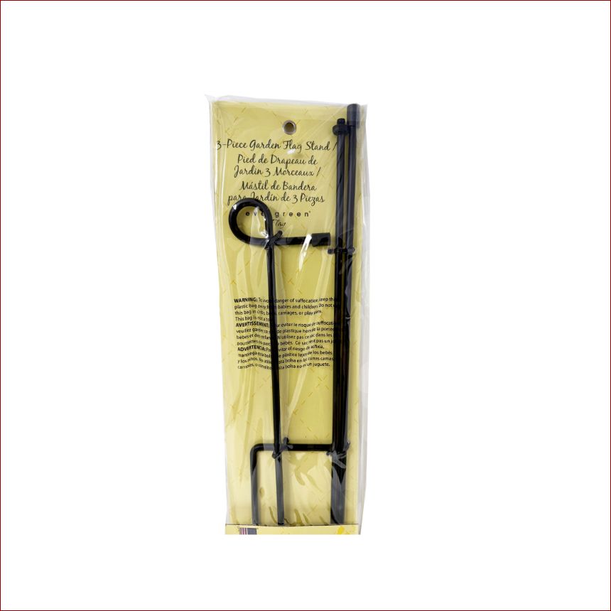 3 Piece Garden Flag Stand