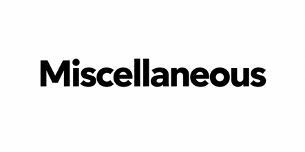 Miscellaneous