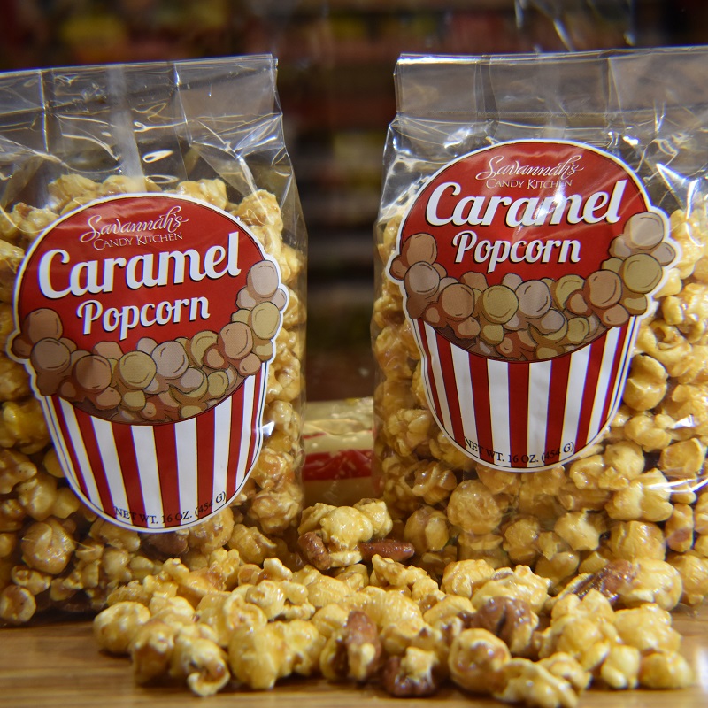 Caramel Pecan Popcorn (1lb) Savannah's Candy Kitchen