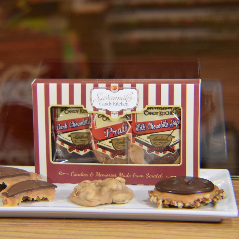 Turtle Gopher and Praline Mixed Box Savannah's Candy Kitchen