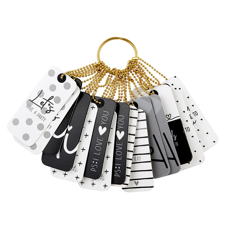 Gift Tag Book Black and White, Pens + Stationery Santa Barbara