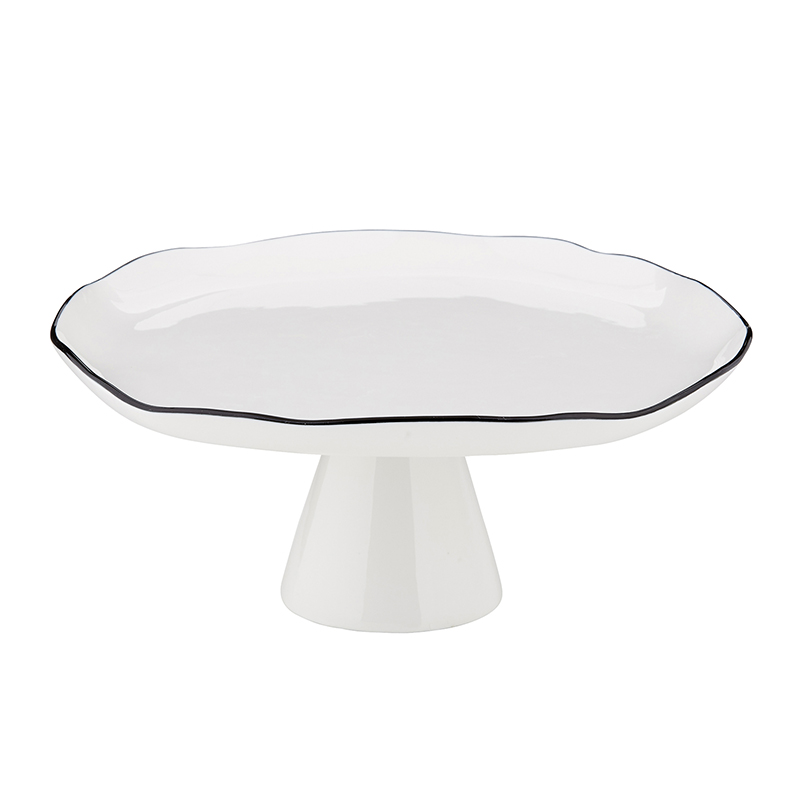 Pedestal Tray Large Black, Kitchen + Home Santa Barbara Design Studio