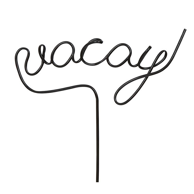 Word Straw Vacay Drinkware Santa Barbara Design Studio