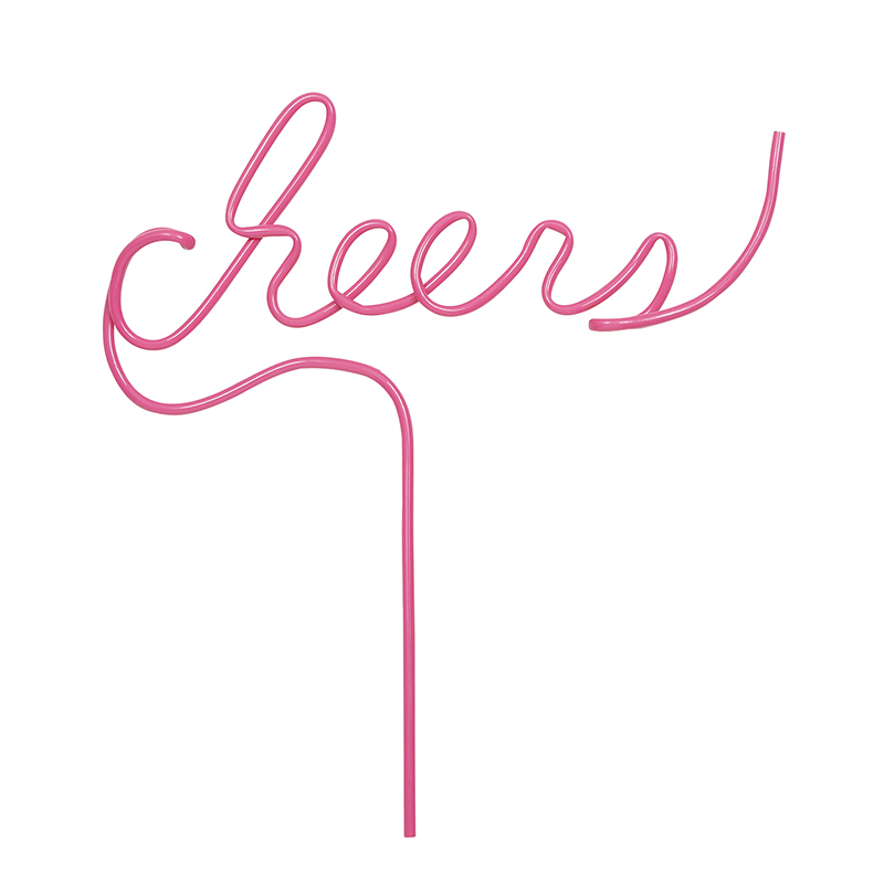 Word Straw Cheers Drinkware Santa Barbara Design Studio