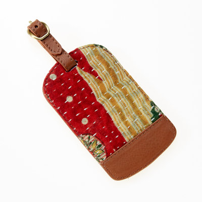 Kantha Luggage Tag