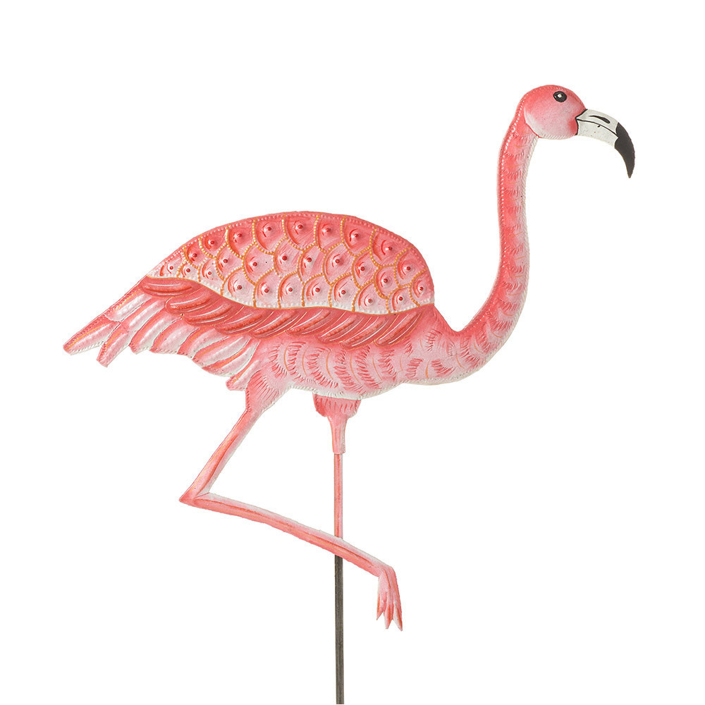 Pink Flamingo Stake, All Garden SERRV International