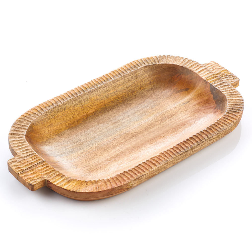Mango Wood Oblong Tray, Serving SERRV International