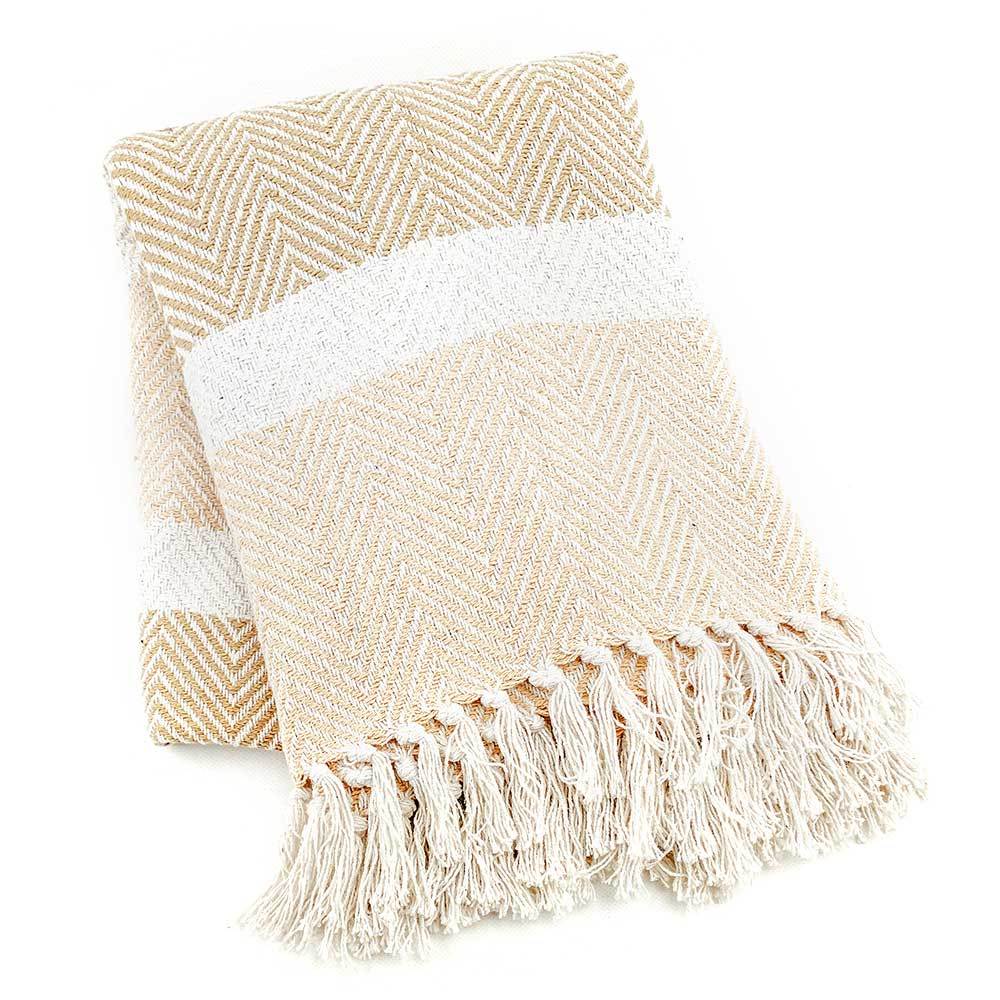 Rethread Throw Natural Striped, Throws SERRV International