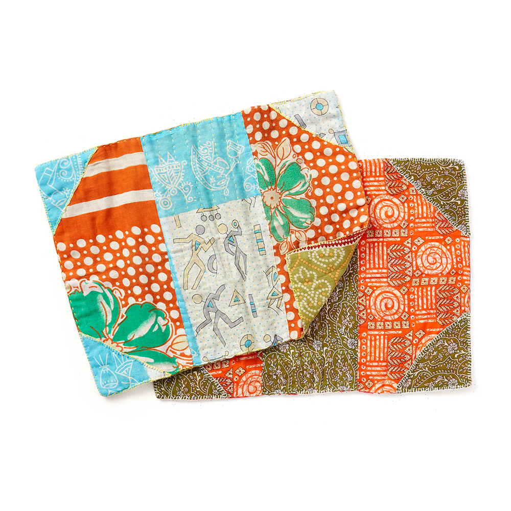 Kantha Placemats Set of 2, Kitchen SERRV International