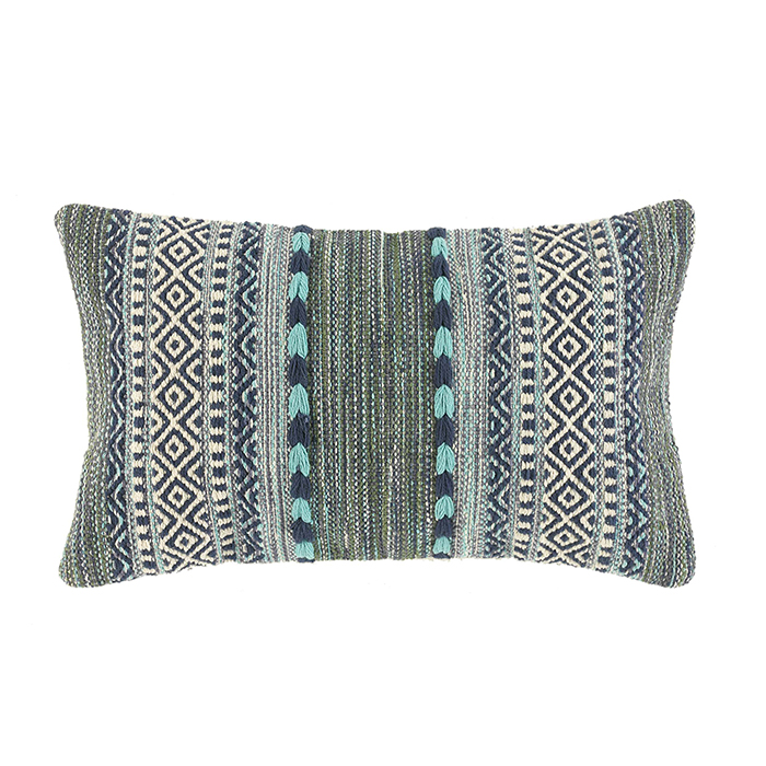 Blue & Green Kilim Lumbar Pillow, New Home Serrv International