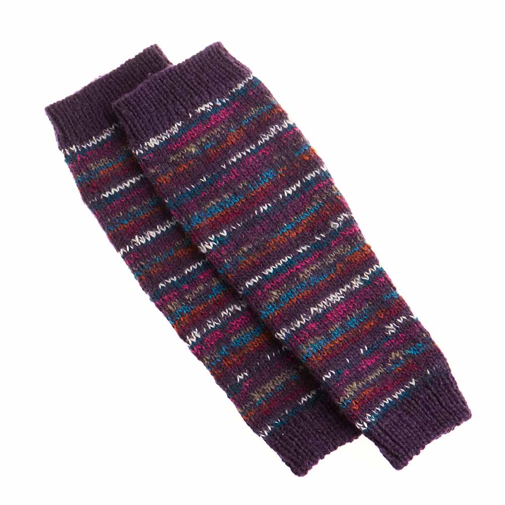 JewelStripe Leg Warmers, Winter Knits Serrv International