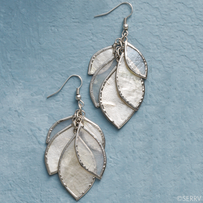 Shimmering Leaves Earrings, All Jewelry Serrv International
