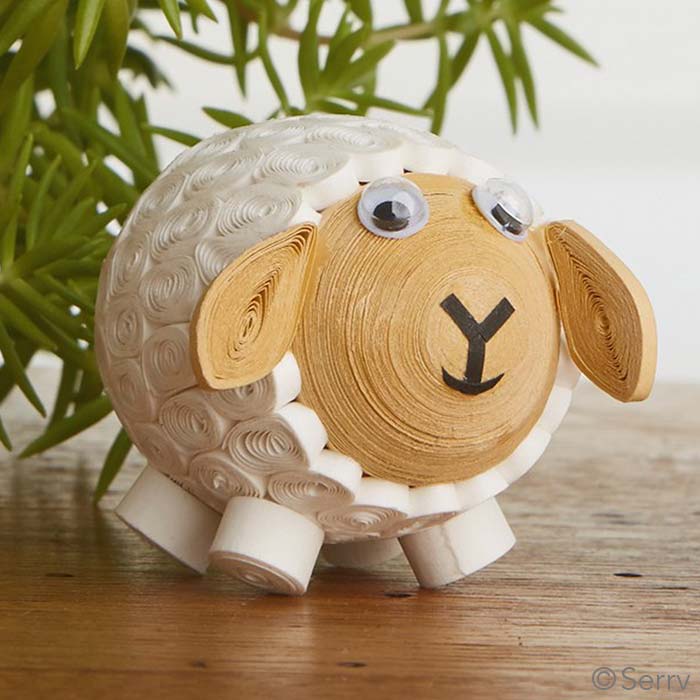 Quilled Sheep for Easter