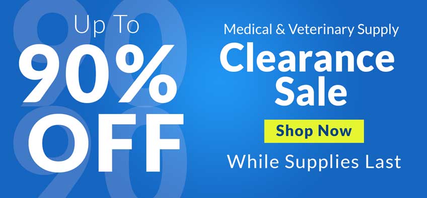 Up to 90% off clearance medical and veterinary supplies