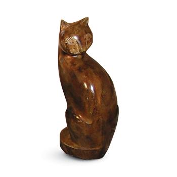 calico cat urn