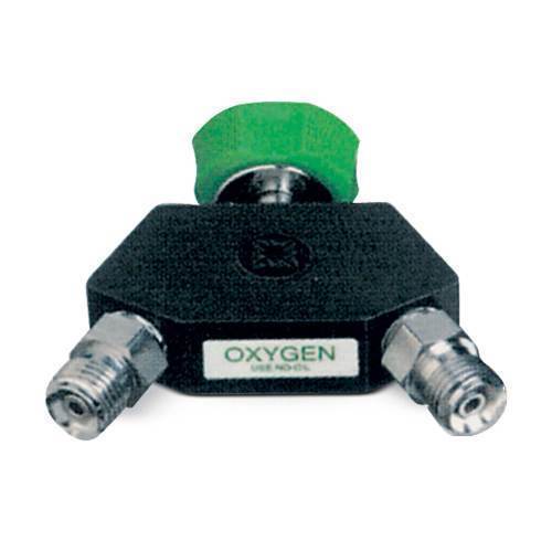 Oxygen Connector,Ohio male & dual DISS female, Anesthesia & Respiratory