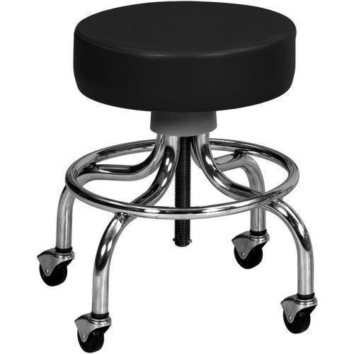 Stool,Black chrome base stool, Furnishings