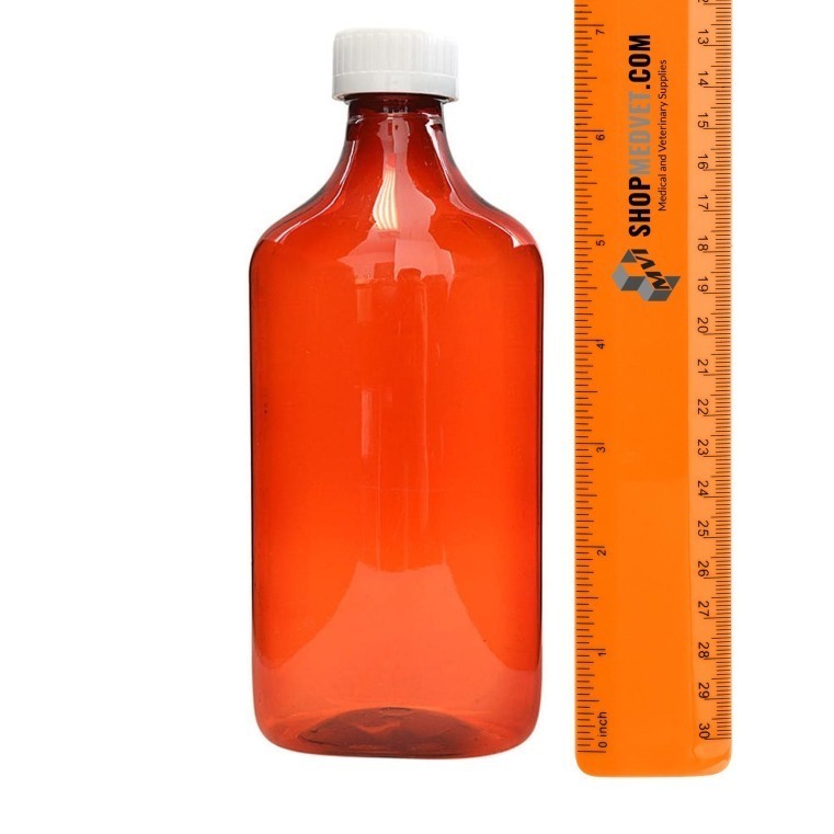 16oz Liquid Oval Medical Bottle