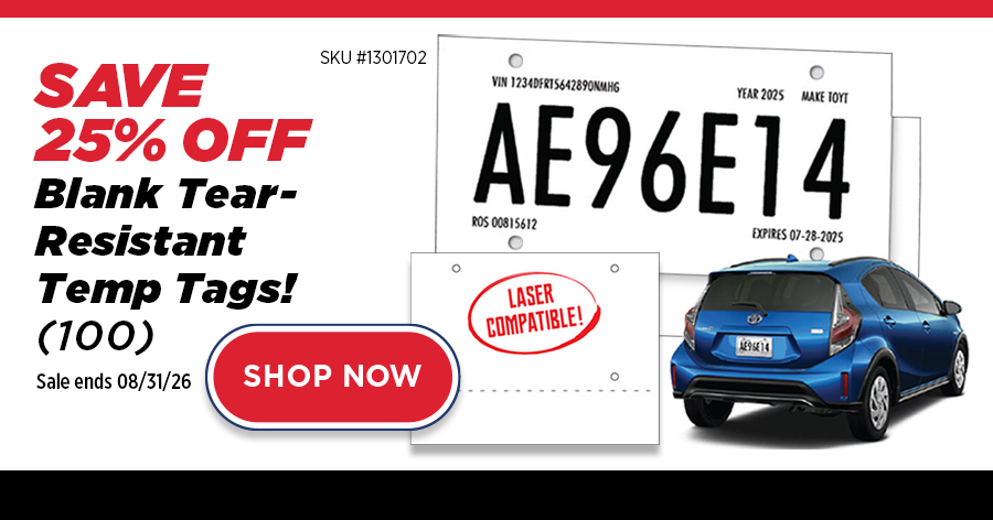 25% OFF Temp Tear Tags! W25% OFF Temp Tear Tags!