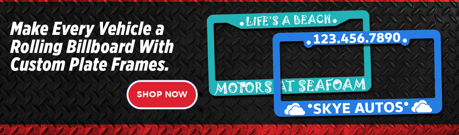 Personalized License Plate Frames